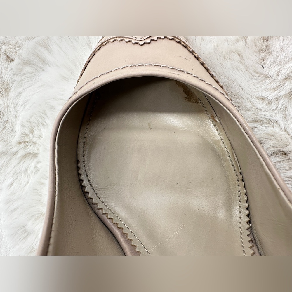 Burberry Leather Nude Pointed Toe Heels 40 US 10‎ - Picture 13 of 13
